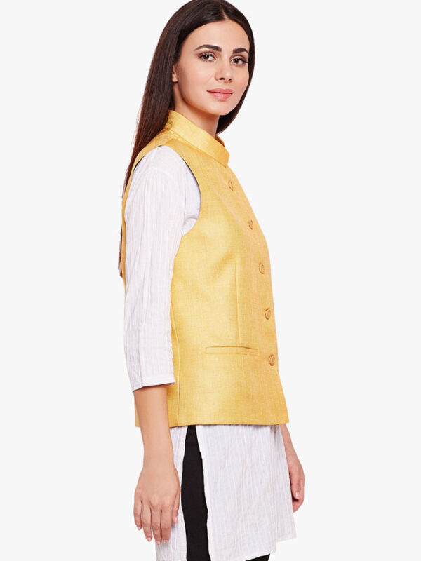 Yellow women modi jacket