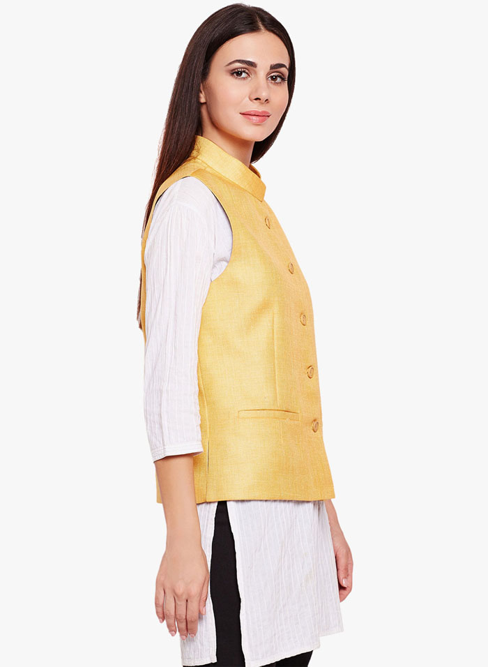 AKA-33-3-5 Yellow women modi jacket