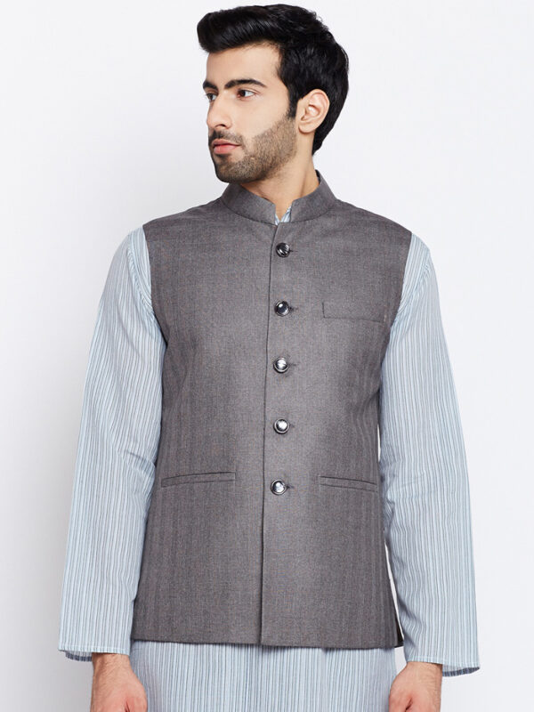 Modi/ nehru jacket in grey color
