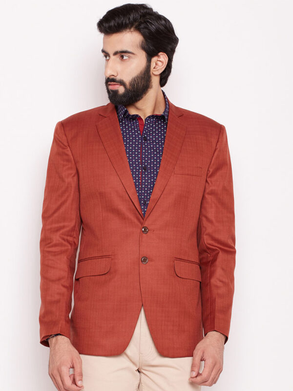 Full Sleeve Blazer in red color