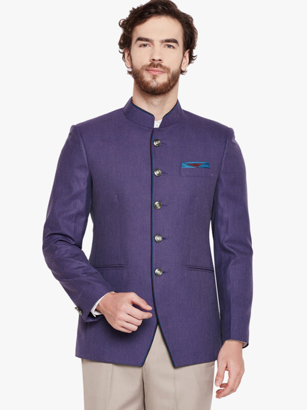 Jodhpuri, bndhgala purple blazer