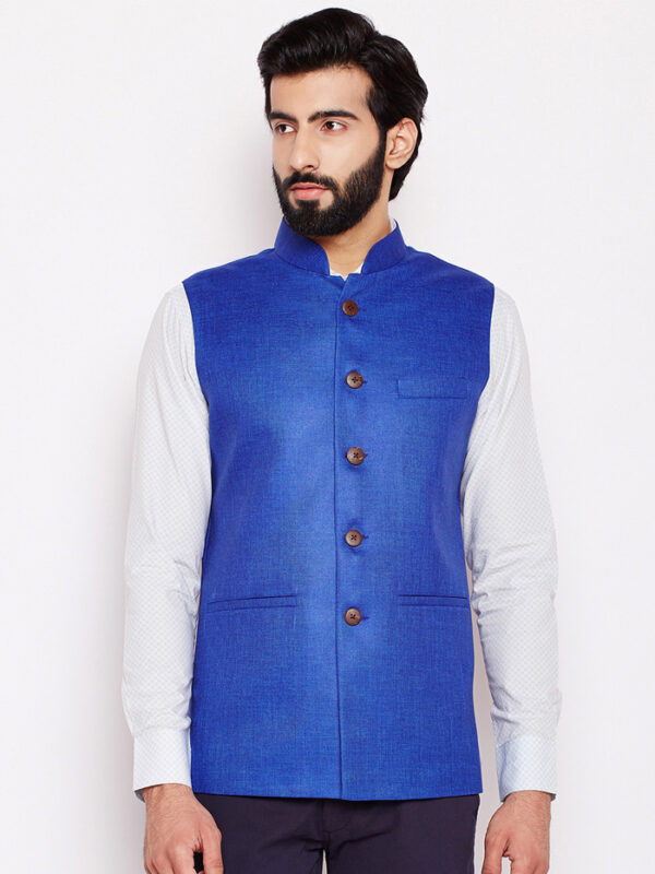 Blue modi/ nehru jacket